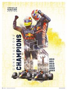 Konsttryck Oracle Red Bull Racing - F1 World Constructors' Champions 2023, (30 x 40 cm)