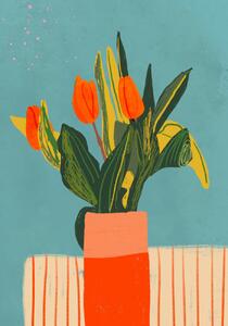 Illustration Tulips, Gigi Rosado, (26.7 x 40 cm)