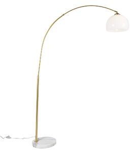 Smart båglampa mässing med vit skärm inkl WiFi A60 - Arc Basic