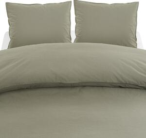 Percale Grön Bäddset Dubbeltäcke 220x210 Borganäs of Sweden