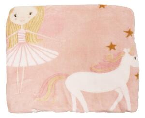 Nellie Prinsessa Rosa Pläd Barn 130x150 Redlunds