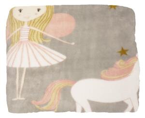 Nellie Prinsessa Grå Pläd Barn 130x150 Redlunds