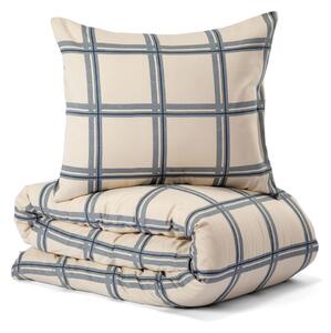 Norgård Rutigt Satin Beige Bäddset Enkeltäcke 150x210 Lord Nelson Victory