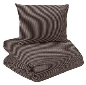 Malte Choklad Randigt Bäddset Enkeltäcke 150x210 Redlunds