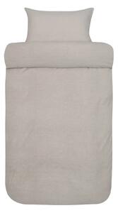 Casper Flanell Beige Bäddset Enkeltäcke 150x210 Höie
