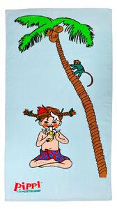 Pippi Långstrump Söderhavet Ljusblå Barn Badlakan 70x140 Swimpy by Tildas