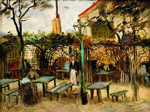 Konsttryck Café Terrace on Montmartre (La Guinguette) - Vincent van Gogh, (40 x 30 cm)