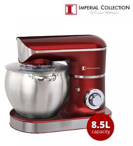 Imperial Collection 2200W Köksmaskin med 8,5LS/S blandningsskål (Röd)