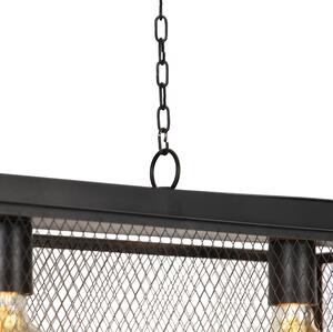 Industriell hängande lampa svart 3-ljus - Cage Robusto