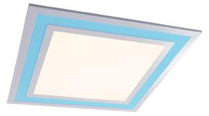 Modern LED-panel vit 44,5x44,5 cm inkl LED Dim to Warm RGB - Aziza