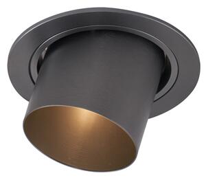 Modern infälld spotlight, metall, GU10, 50 mm, rund, vridbar - Installa