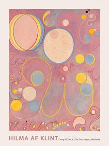 Bildreproduktion The Very First Abstract Collection, The 10 Largest (No.8 in Purple) - Hilma af Klint