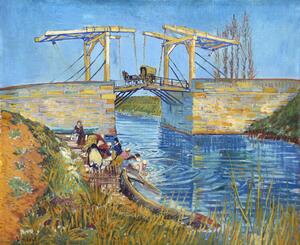 Bildreproduktion The Langlois Bridge at Arles with Women Washing (1888), Vincent van Gogh