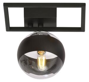 IMAGO 1E Taklampa, Svart/Transparent/svart