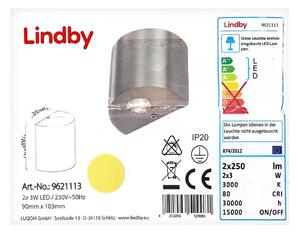 Lindby - LED väggbelysning LAREEN 2xLED/3W/230V
