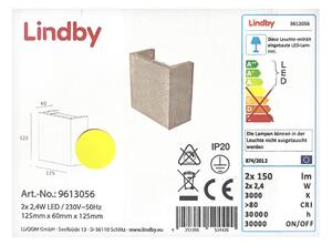 Lindby - LED Vägglampa YVA 2xLED/2,4W/230V