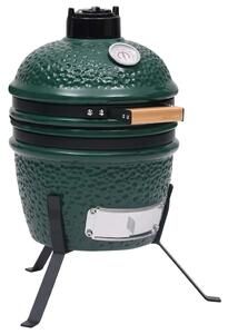 Kamado Rökgrill 2-i-1 keramik 56 cm grön