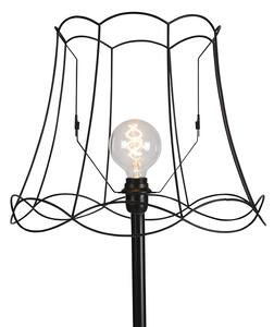 Svart golvlampa med Granny Frame nyans svart 45 cm - Simplo