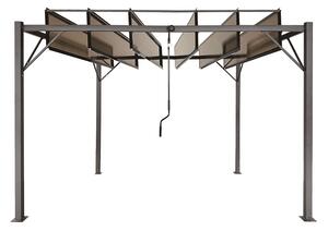 Antracit terrass pergola Paros 3x3m Garden Point