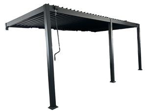 Lagos 3x6 Garden Point väggmonterad pergola för terrass antracit