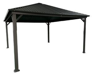 Lusthus i metall Sardinia 3x3 Garden Point antracit