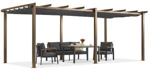 Barbados terrass pergola 3x6 m Garden Point träliknande-antracit
