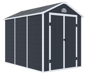 Bergen verktygshus i plast 1,9 x 2,8 m CoverTech antracit