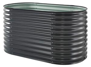 Trädgårdskruka i metall 800 l Mandal Store Boss antracit