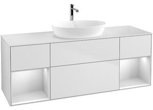 Tvättställsskåp Villeroy &amp Boch Finion med Två Hyllor och Bänkskiva för Fristående Tvättställ från Artis &amp Collaro