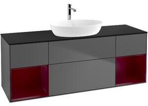 Tvättställsskåp Villeroy &amp Boch Finion med Två Hyllor och Bänkskiva för Fristående Tvättställ från Artis &amp Collaro