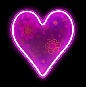 2Kids Toys - LED Neon väggdekoration LED/5W/USB hjärta