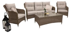 VIKELUND Loungegrupp Beige/Brun - Venture Home