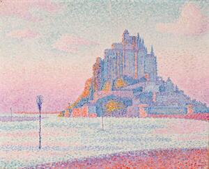 Signac, Paul - Bildreproduktion Mont Saint-Michel, Setting Sun, 1897, (40 x 35 cm)