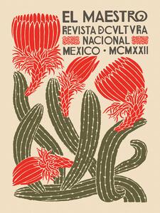 Bildreproduktion El Maestro Magazine Cover No.4 (Mexican Art / Cactus), (30 x 40 cm)