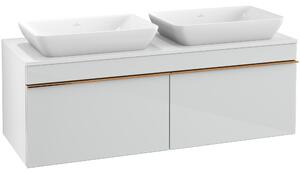 Tvättställsskåp Villeroy & Boch Venticello 126 cm med 2 Lådor för 2 Ytmonterade Tvättställ