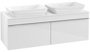 Tvättställsskåp Villeroy & Boch Venticello 126 cm med 2 Lådor för 2 Ytmonterade Tvättställ