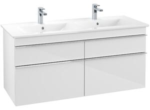 Tvättställsskåp Villeroy & Boch Venticello 125 cm med 4 Lådor för Dubbla Tvättställ