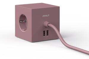 Avolt Grenuttag Square 1 Med Usb&Magnet Röd