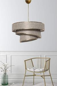 Ljuskrona Couper - Beige, Guld