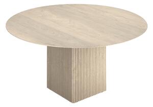 Dk3 - Ten table round matbord Ø120cm vitoljad ek - Matbord - Christian Troels & Jacob Plejdrup - Träfärgad - Trä