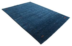 Gabbeh Loom Frame Matta - Mörkblå 190x290
