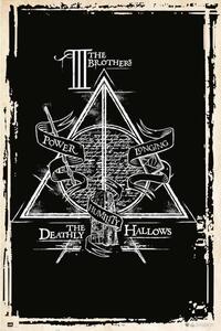 Poster, Affisch Harry Potter - Deathly Hallows Symbol, (61 x 91.5 cm)