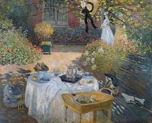 Claude Monet - Konsttryck The Luncheon: Monet's garden at Argenteuil, c.1873, (40 x 35 cm)