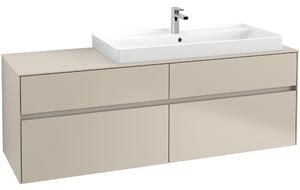 Tvättställsskåp Villeroy & Boch Collaro 160 cm med 4 Lådor för Ovanpåliggande Skåpstvättställ