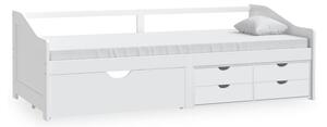 Dagbädd 3-sits med lådor vit massiv furu 90x200 cm - Vit