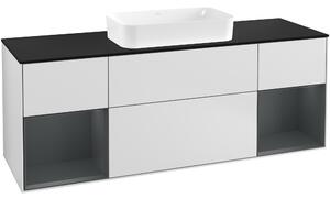 Tvättställsskåp Villeroy & Boch Finion med Två Hyllor och Bänkskiva för Fristående Tvättställ