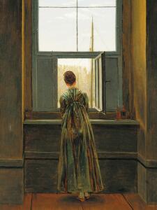 Bildreproduktion The Woman at The Window, Caspar David Friedrich