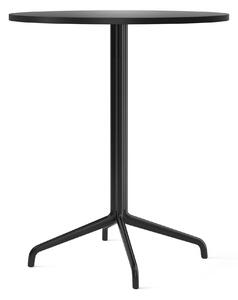 Audo Copenhagen - Harbour Column Counter Table 4-star - Black/Charcoal - Ø80 cm - Barbord - Norm Architects - Svart - Metall/Trä/Plast