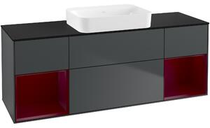 Tvättställsskåp Villeroy &amp Boch Finion med Två Hyllor och Bänkskiva för Fristående Tvättställ