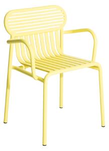 Petite Friture - Week-End Chair With Armrests, Yellow - Balkong- och caféstolar - Studio Brichet-Ziegler - Gul - Metall